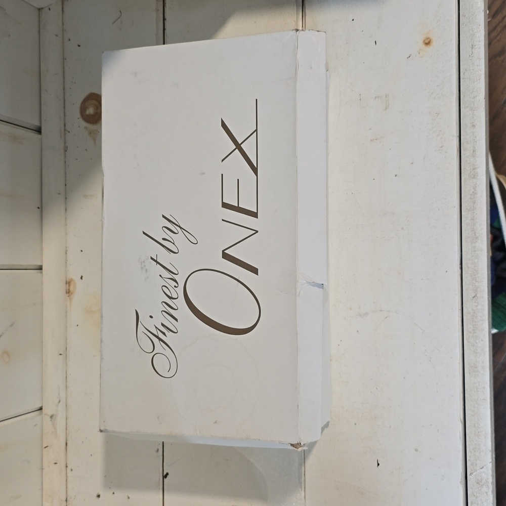 Onex wedges gold, silver and cream